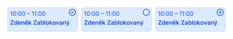 Rýchly náhľad stavu udalosti v kalendári