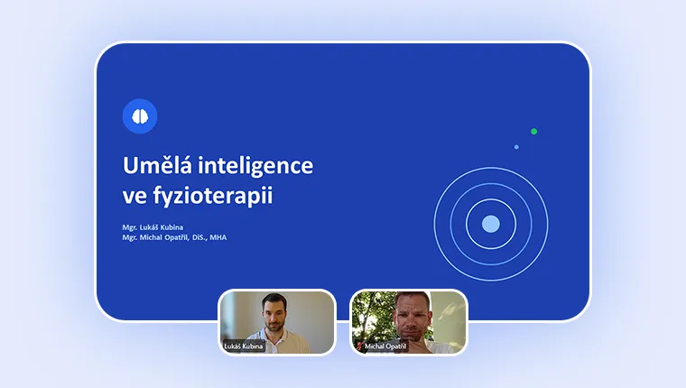 Online webinár UNIFY ČR o umelej inteligencii vo fyzioterapii