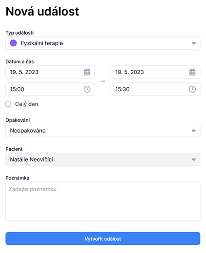 Naplánování termínu