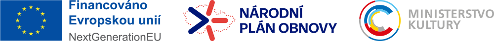 Financováno Evropskou unií – NextGenerationEU; Národní plán obnovy; Ministerstvo kultury